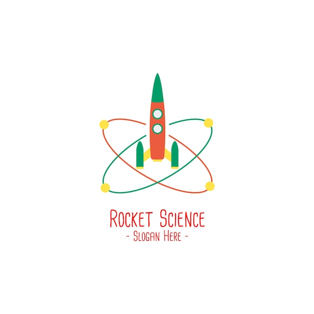 Raket Logo Design sjabloon vectorillustratie