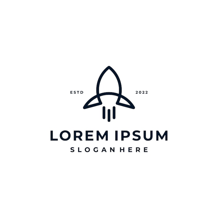 Raket opstarten vliegtuig vliegtuig vlucht met eerste letter A Logo ontwerp inspiratie