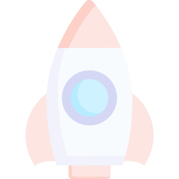 Raket pictogram vector Ruimteschip lancering Ruimteschip start geïsoleerd op witte achtergrond Snelheid shuttle ontwerp symbool