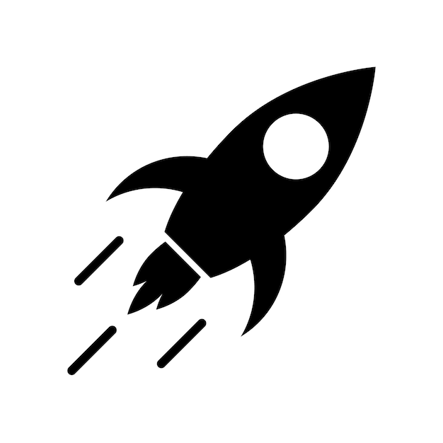 Raket vector pictogram