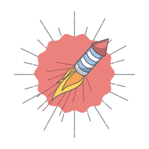 raket vuurwerk pictogram