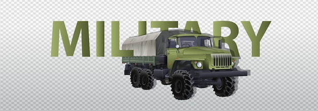 Raketvoertuig in realistische stijl d afbeelding van militaire auto camouflage tank vectorillustratie