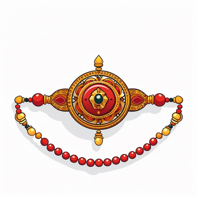 Vector rakhi drawing cartoon vector