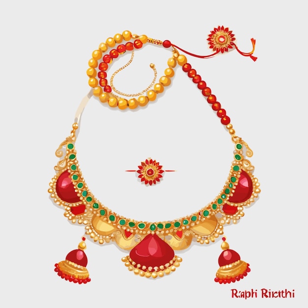 Rakhi drawing vector