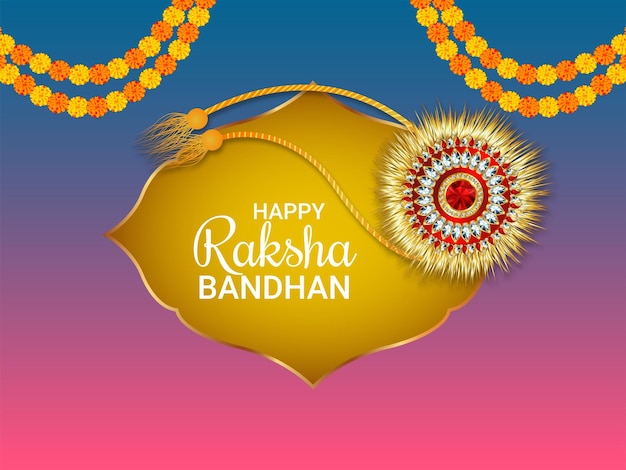 Rakhi vectorillustratie voor hindoe festival ontwerp