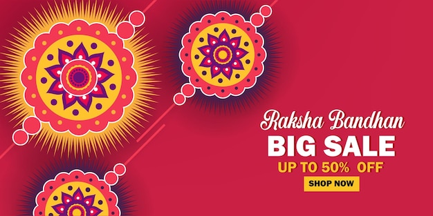 Raksha Bandhan Big Sale Banner background