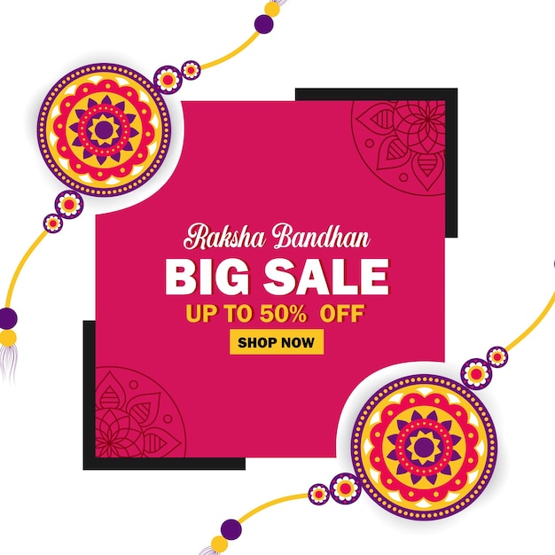 Raksha Bandhan Big Sale Banner Design