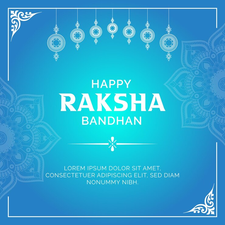 वेक्टर raksha bandhan day wishes