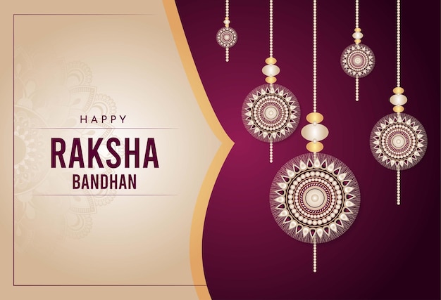 Raksha bandhan elegant festival stylish background design 3