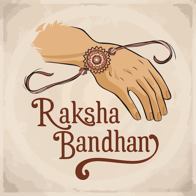 Vector raksha bandhan indian cultural festival background celebration