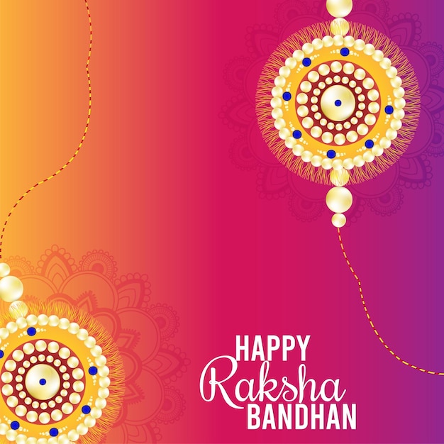 Raksha bandhan indian festival greeting card