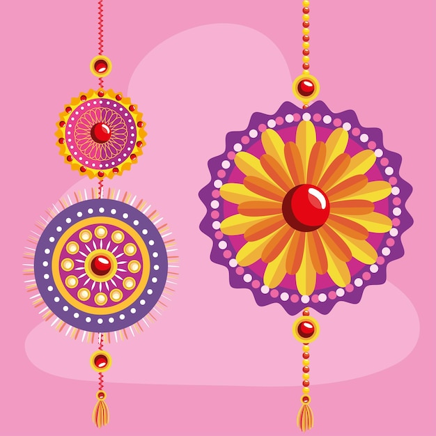 Raksha bandhan polsbandjes hangen