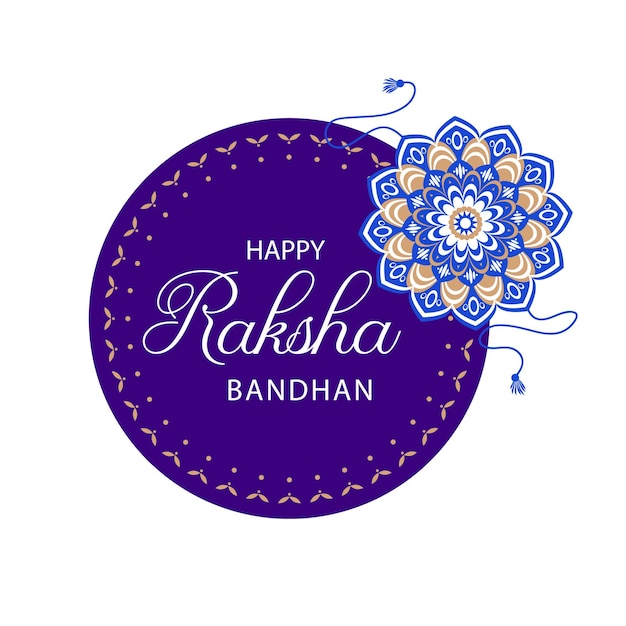 Raksha bandhan Rakhi Festival Design with Creative Rakhi Illustration Indian Religious Festival