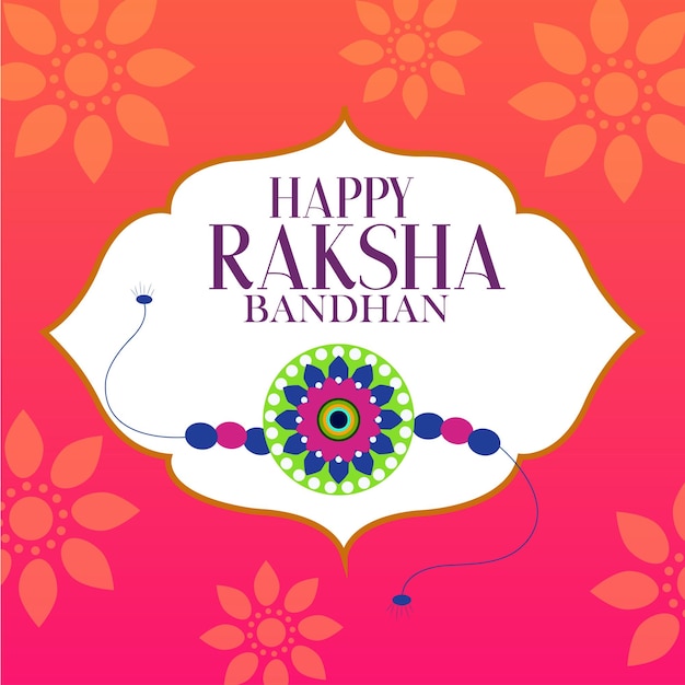 Raksha bandhan 특별한 다채로운 rakhi 벡터 포스트