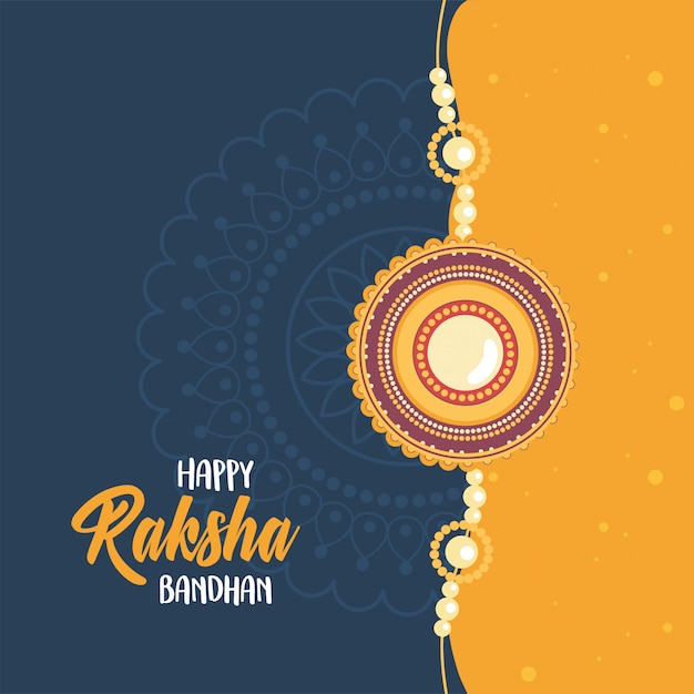 Raksha bandhan, versierde armband van Indiase broers en zussen