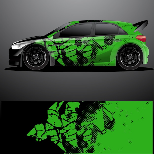 Rally auto sticker grafische wrap