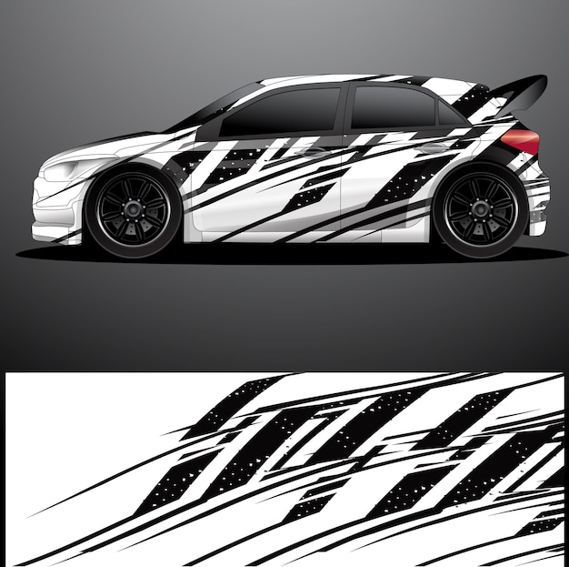 Rally auto sticker grafische wrap