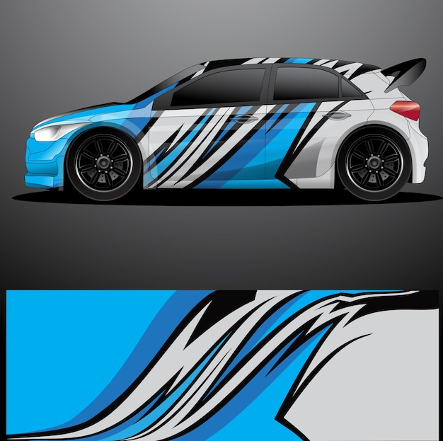 Rally auto sticker grafische wrap