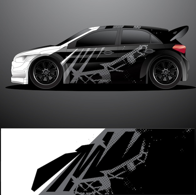 Rally auto sticker grafische wrap