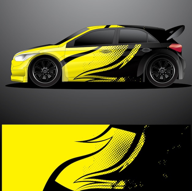 Rally auto sticker grafische wrap