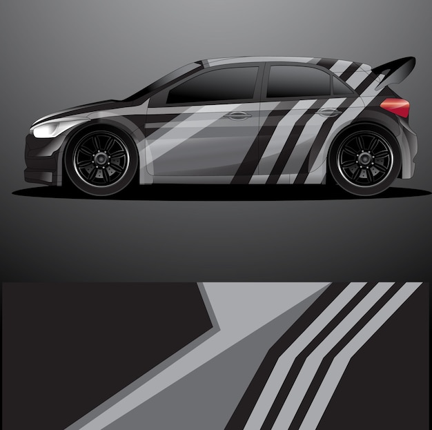 Rally auto sticker grafische wrap