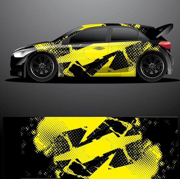 Rally auto sticker grafische wrap