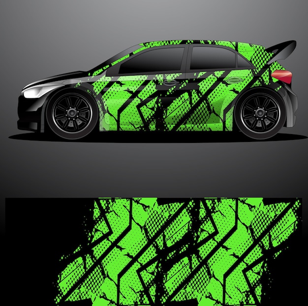 Rally auto sticker grafische wrap