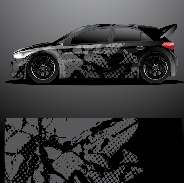 Rally auto sticker grafische wrap