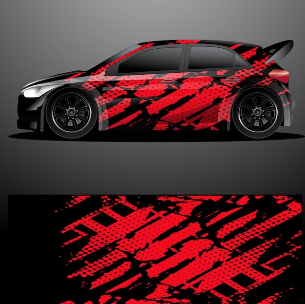 Rally auto sticker grafische wrap