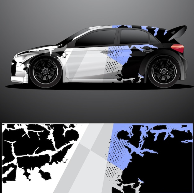 Rally auto sticker grafische wrap