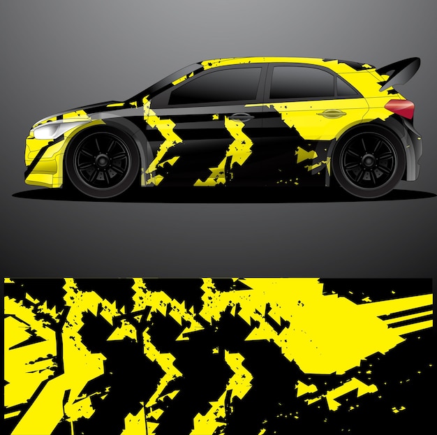 Rally auto sticker grafische wrap