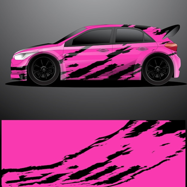 Rally auto sticker grafische wrap