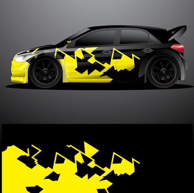 Rally auto sticker grafische wrap