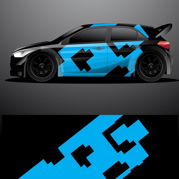 Rally auto sticker grafische wrap