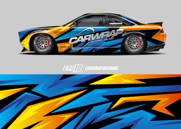 Rally car wrap designs