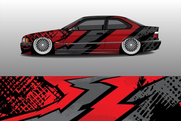 rally racing car livery sticker design