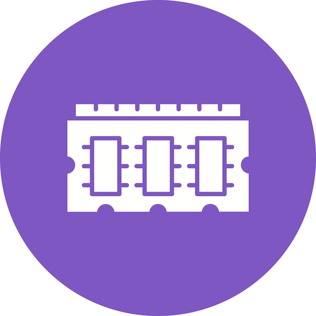 Векторное изображение значка RAM может использоваться для компьютеров и оборудования
