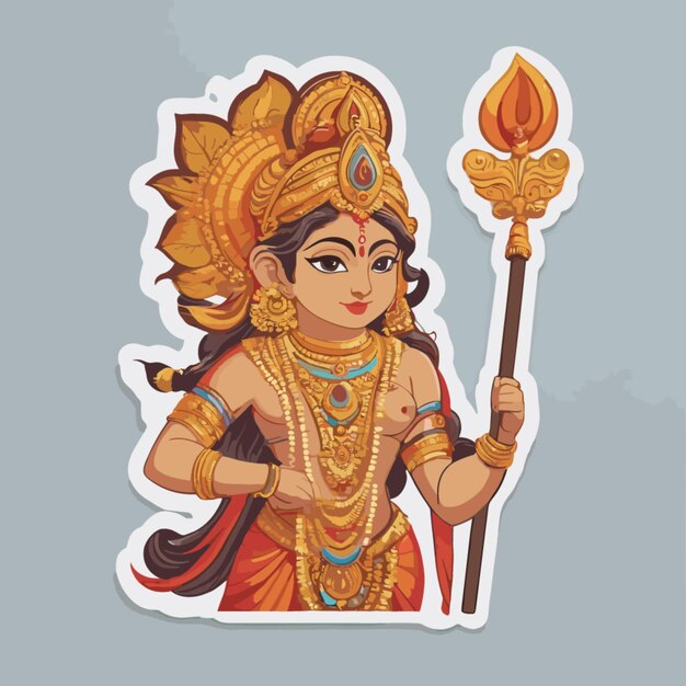 Ram navami cartoon vector