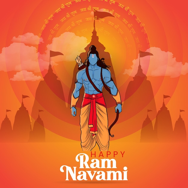 ram navami festival background design