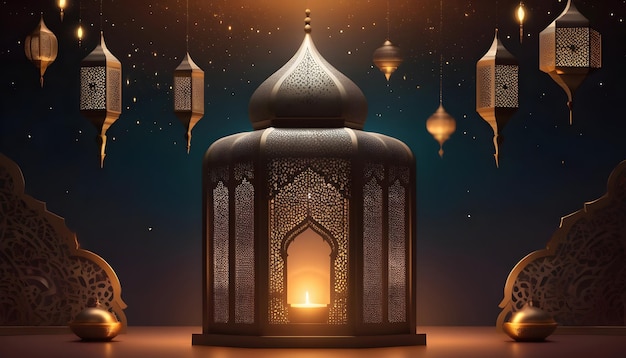 Ramada Kareem Eid Mubarak Illustration Background