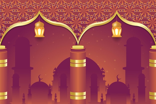 Ramadan achtergrondstijl islamitisch