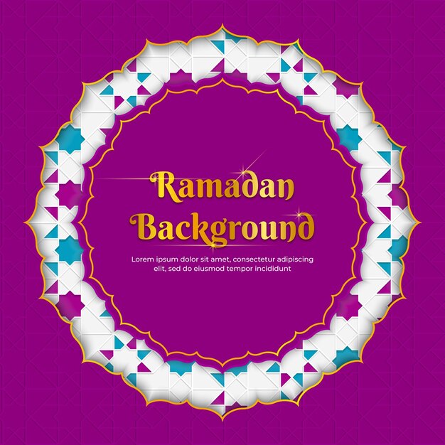 Sfondo ramadan con sfumatura viola