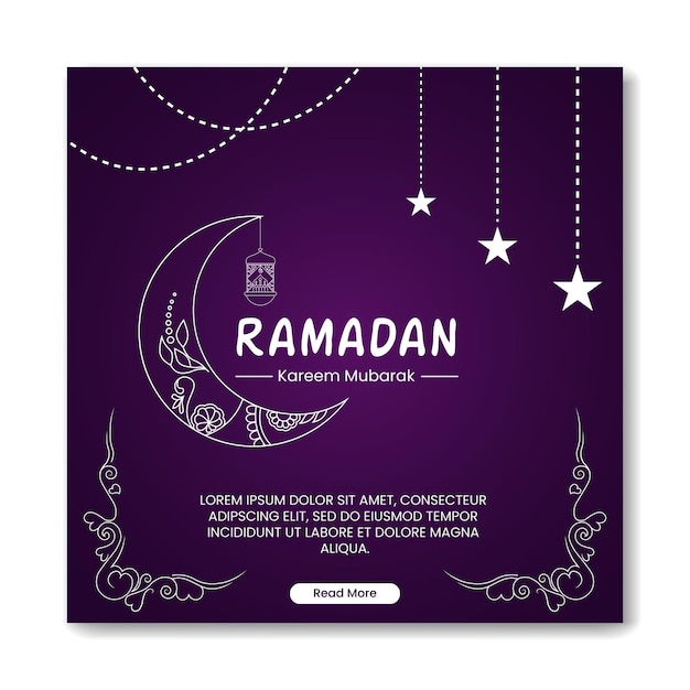 Vector ramadan banner ontwerp islamitische sjabloon