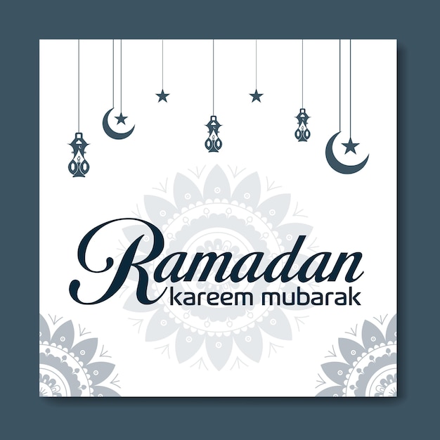 Vector ramadan banner ontwerp islamitische sjabloon