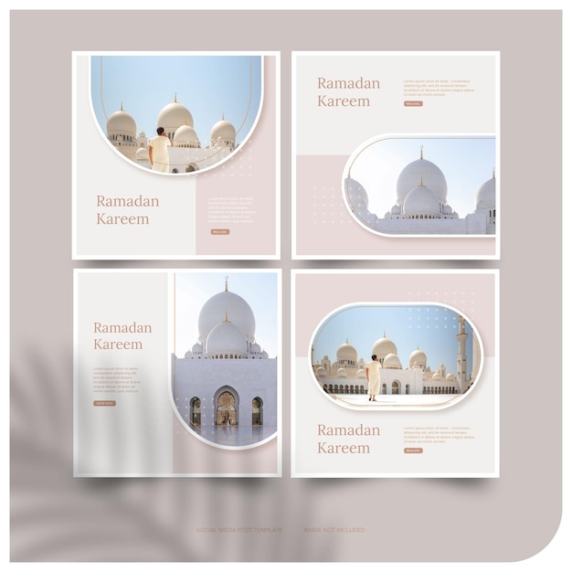 Download gratuito di ramadan banner template premium