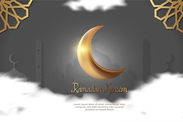 Modello di banner del ramadan