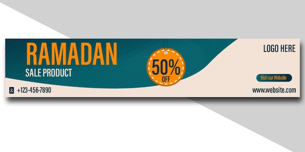 Ramadan biedt banner design templets aan