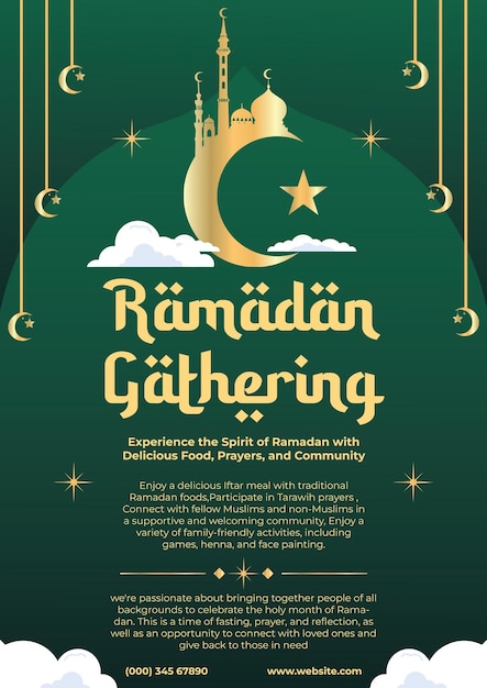 Ramadan Bijeenkomst Flyer Sjabloon