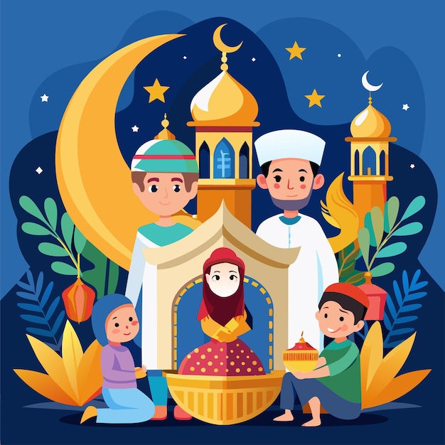 Ramadan Blessings EPS Vector Files voor een maand van spirituele vernieuwing