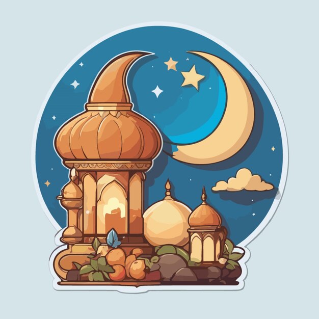 Vector ramadan cartoon vector